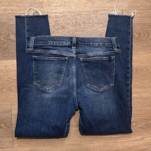 Joes Jeans “The Icon” Mid-Rise Skinny Ankle Jeans Raw Hem Size 30